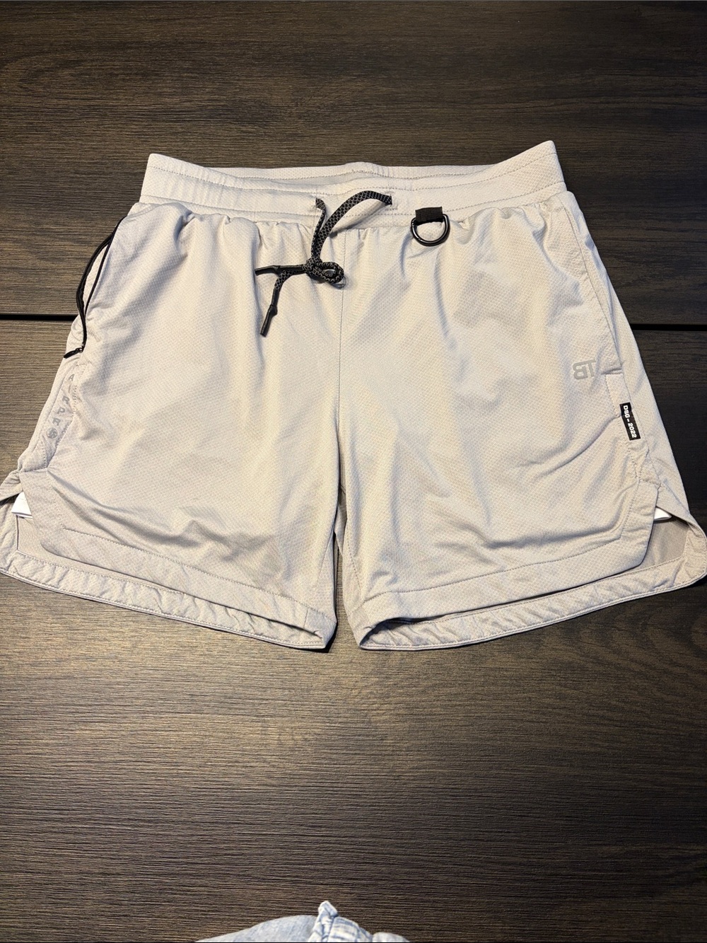 Born Tough Air Pro 2-in-1 Lined Bodybuilding Shorts Gray Men's L